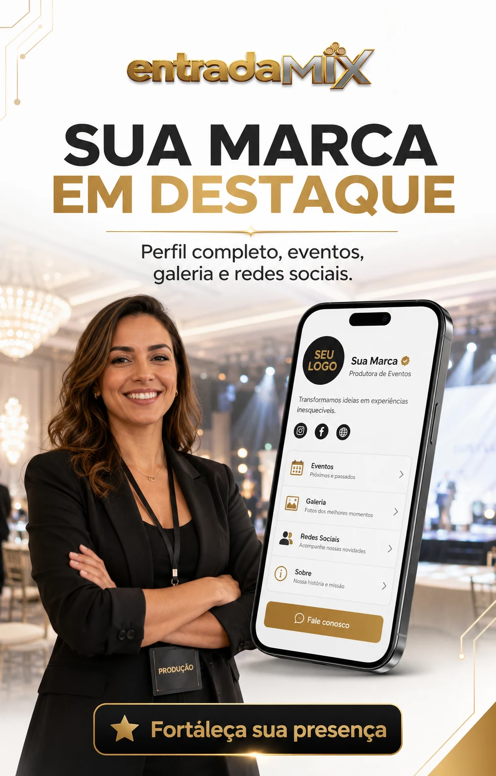 Produtor de eventos em destaque