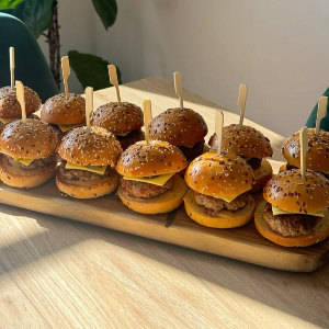 mini hambúrguer