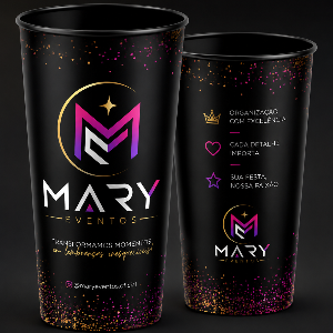 Copo exclusivo da Mary eventos